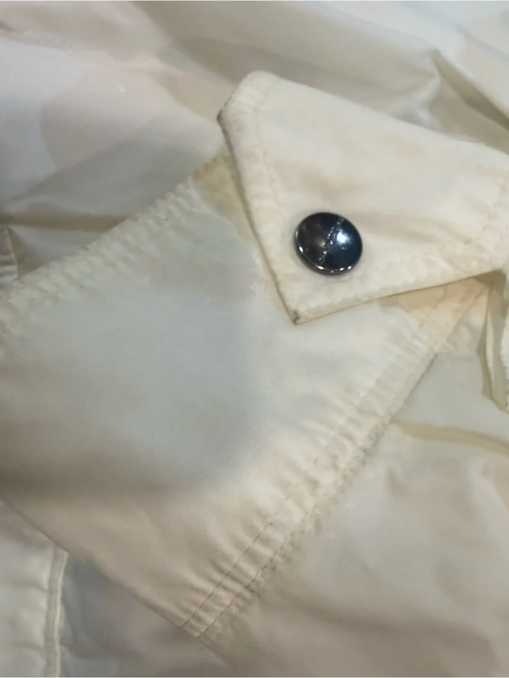 Burberry White Cream Belted Trench Coat with Zip Pockets - Picture 10 of 16